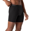 Hanes Men’s Underwear Boxer Briefs or Long-Leg Boxer Briefs Pack, 3 Pack, No-Ride-Up, Stretch-Cotton Men Clothing(Black  Dark Grey  Light Grey – Long Leg Briefs)