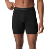 Hanes Men’s Underwear Boxer Briefs or Long-Leg Boxer Briefs Pack, 3 Pack, No-Ride-Up, Stretch-Cotton Men Clothing(Black  Dark Grey  Light Grey – Long Leg Briefs)