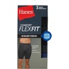 Hanes Men’s Underwear Boxer Briefs or Long-Leg Boxer Briefs Pack, 3 Pack, No-Ride-Up, Stretch-Cotton Men Clothing(Black  Navy – Long Leg Briefs)