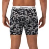Hanes Men’s Underwear Boxer Briefs or Long-Leg Boxer Briefs Pack, 3 Pack, No-Ride-Up, Stretch-Cotton Men Clothing(Black/Cranberry Concrete – 3-pack – Long Leg Briefs)