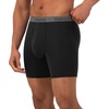 Hanes Men’s Underwear Boxer Briefs or Long-Leg Boxer Briefs Pack, 3 Pack, No-Ride-Up, Stretch-Cotton Men Clothing(Blue/Black – Long Leg Briefs)