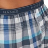 Hanes Men’s Underwear Boxers Pack, Cool & Breathable Cotton Underwear, Moisture-Wicking Boxers for Men(Blue Plaid – 6 Pack)