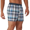 Hanes Men’s Underwear Boxers Pack, Cool & Breathable Cotton Underwear, Moisture-Wicking Boxers for Men(Blue Plaid – 6 Pack)