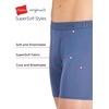 Hanes Men’s Underwear, SuperSoft Viscose from Bamboo, 3-Pack, Sexy Men’s Underwear, Short or Regular- Leg Boxer Briefs(Black)