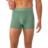 Hanes Men’s Underwear, SuperSoft Viscose from Bamboo, 3-Pack, Sexy Men’s Underwear, Short or Regular- Leg Boxer Briefs(Black/Green/Blue)