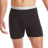 Hanes mens Underwear Boxer Briefs Pack, Cool & Breathable Cotton Moisture-wicking Underwear for Men, No Ride Up(Black/Gray – 5 Pack)