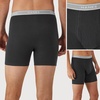 Hanes mens Underwear Boxer Briefs Pack, Cool & Breathable Cotton Moisture-wicking Underwear for Men, No Ride Up(Black/Gray – 6 Pack)