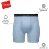 Hanes mens Underwear Boxer Briefs Pack, Cool & Breathable Cotton Moisture-wicking Underwear for Men, No Ride Up(Grey/Navy/Blue – 6 Pack)