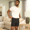 Hanes mens Underwear Boxer Briefs Pack, Cool & Breathable Cotton Moisture-wicking Underwear for Men, No Ride Up(Navy/Black – 12 Pack)
