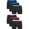 Hanes Men’s Boxer Brief Underwear Pack, Stretch Cotton Boxer Briefs for Men, Moisture-wicking, 6-pack(Black)
