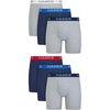 Hanes Men’s Boxer Brief Underwear Pack, Stretch Cotton Boxer Briefs for Men, Moisture-wicking, 6-pack(Navy  Grey)