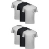 Hanes Men’s Pocket T-Shirt Undershirts 6-Pack, Cotton Tees | Cool, breathable, & stay-tucked Cotton Pocket T-Shirt 6-pack for men with odor protection and Cool Comfort moisture wicking.(Black/Grey)