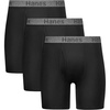 Hanes Men’s Stay Dry Pouch Boxer Briefs, Performance Stretch Boxer Brief With Leak Protection, 3-pack(Black)