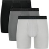 Hanes Men’s Total Support Pouch Men’s Boxer Brief Underwear, Anti-chafing, Moisture-wicking Odor Control, 3-pack(Black/Dark Grey/Light Grey)