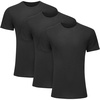 Hanes Men’s Ultimate Comfort Fit Cotton Stretch Crewneck Undershirts, Multipack(Black)