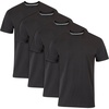 Hanes Men’s Ultimate Undershirt ComfortBlend Slim Fit Tees for Men, Moisture-Wicking(Black – 4 Pack)