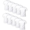 Hanes Men’s Undershirt Packs, Stay-Tucked Soft Cotton Undershirts, Best Undershirts for Men, White/Black/Asstd Multipacks(White – 10 Pack)