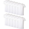Hanes Men’s Undershirt Packs, Stay-Tucked Soft Cotton Undershirts, Best Undershirts for Men, White/Black/Asstd Multipacks(White – 12 Pack)