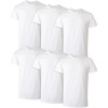 Hanes Men’s Undershirt Packs, Stay-Tucked Soft Cotton Undershirts, Best Undershirts for Men, White/Black/Asstd Multipacks(White – 6 Pack)