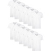 Hanes Men’s Undershirts T-Shirt Pack, V-Neck Cotton Tees for Men, Moisture-Wicking, Odor Control, White Multi-Pack(White – 12 Pack)