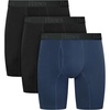 Hanes Men’s Underwear Boxer Briefs or Long-Leg Boxer Briefs Pack, 3 Pack, No-Ride-Up, Stretch-Cotton Men Clothing(Black  Navy)