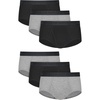 Hanes Men’s Underwear Briefs Ultimate Comfortsoft Moisture-Wicking Tagless Cooling Multipack(Black/Gray)