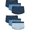 Hanes Men’s Underwear Briefs Ultimate Comfortsoft Moisture-Wicking Tagless Cooling Multipack(Navy/Blue)