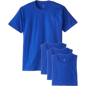 Hanes Men’s Ultimate Undershirt ComfortBlend Slim Fit Tees for Men, Moisture-Wicking(Deep Royal)