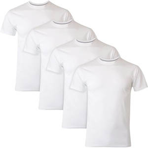 Hanes Men’s Ultimate Undershirt ComfortBlend Slim Fit Tees for Men, Moisture-Wicking(White – 4 Pack)