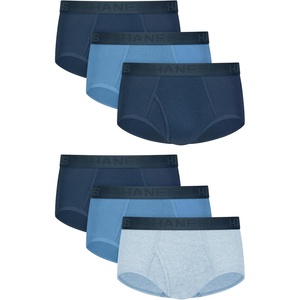 Hanes Men’s Underwear Briefs Ultimate Comfortsoft Moisture-Wicking Tagless Cooling Multipack(Navy/Blue)