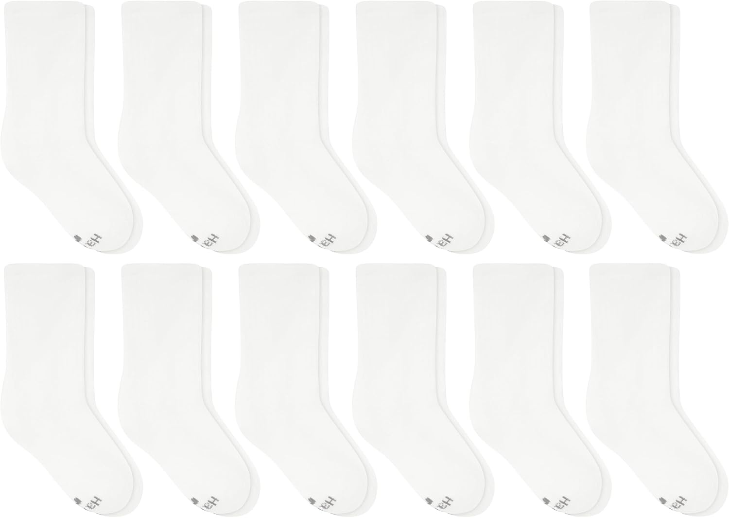 image:imageHanes Boys Noshow Socks Pack 12pack Athletic Socks for Kids Moisturewicking Cushioned ComfortWhite