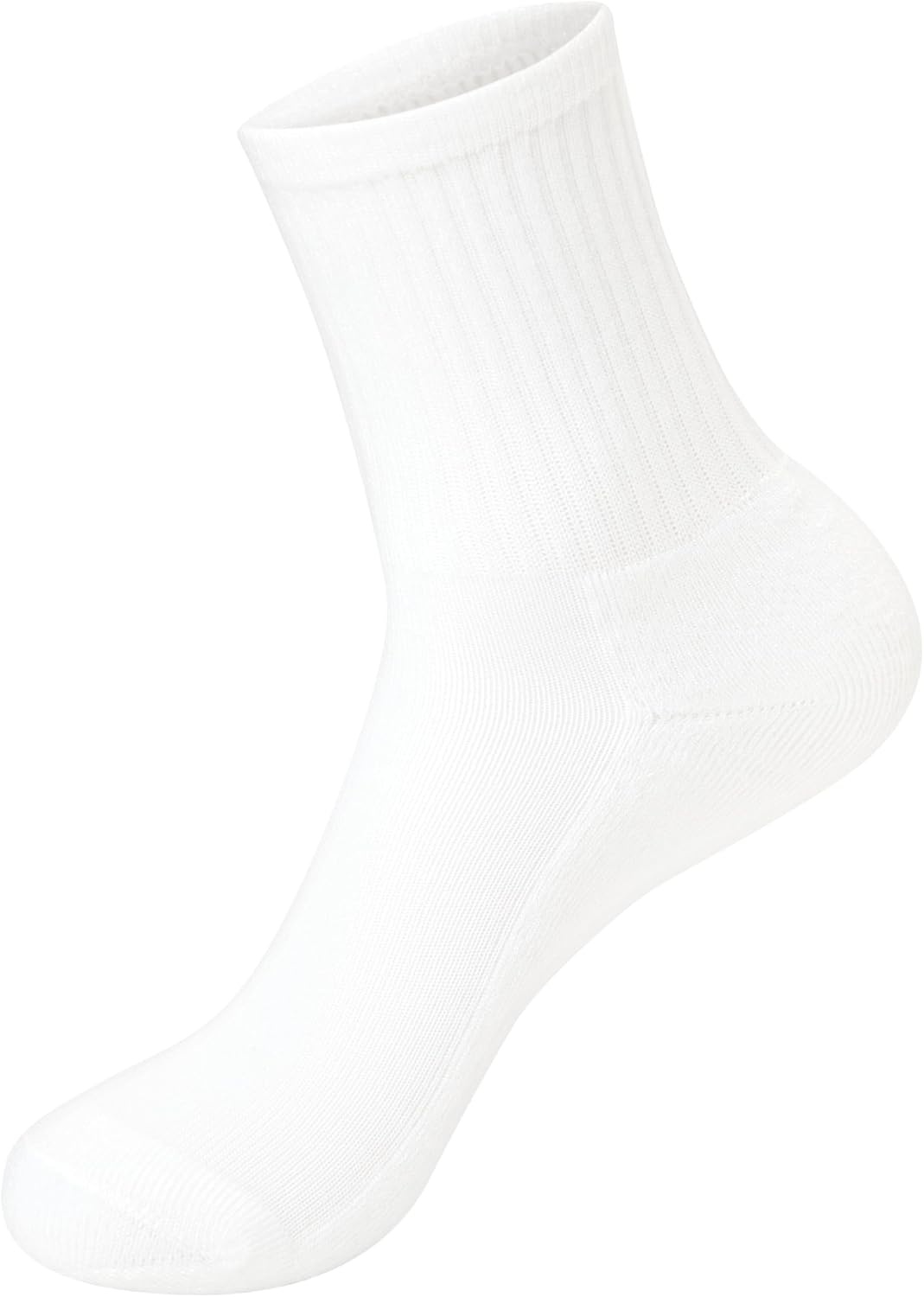 image:imageHanes Girls White Crew Ankle amp No Show Socks Pack Cushioned Socks Uniform Socks for Girls 12pairsWhite