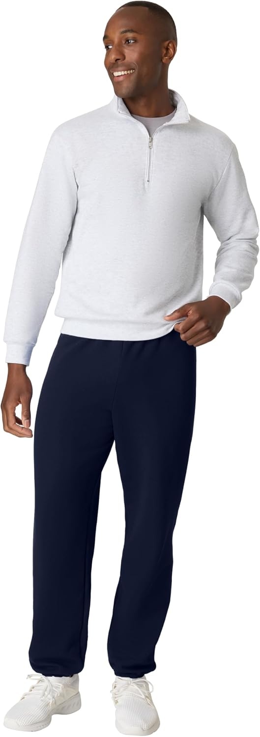 image:imageHanes Mens Ecosmart Best Sweatpants Athletic Lounge Pants with Ced CuffsNavy 1 Pack