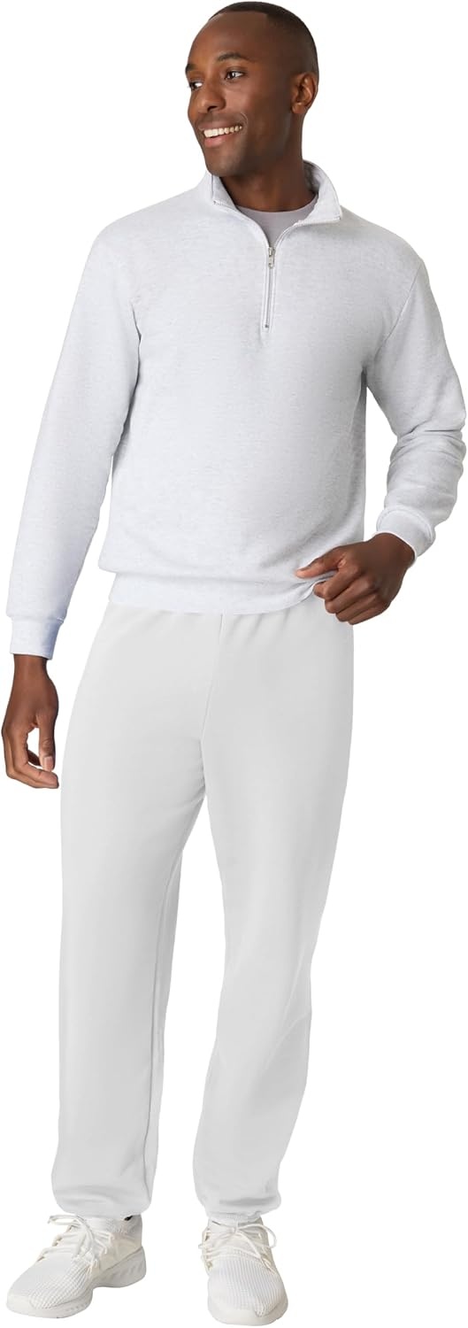 image:imageHanes Mens Ecosmart Best Sweatpants Athletic Lounge Pants with Ced CuffsWhite 1 Pack