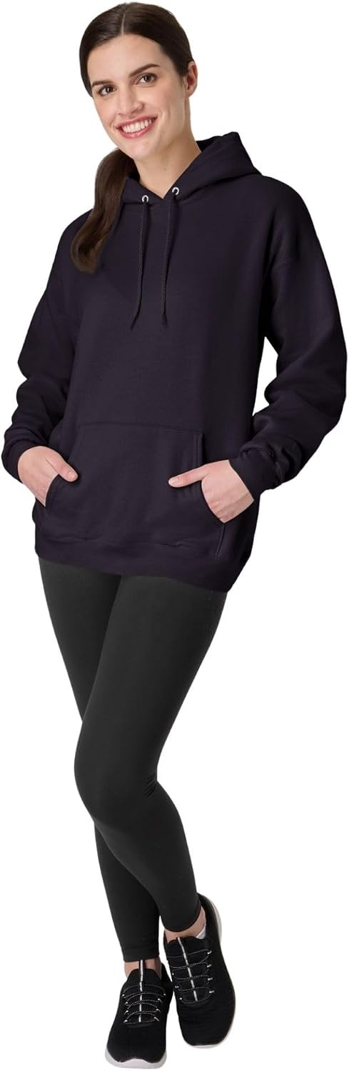 image:imageHanes Mens Hoodie EcoSmart Fleece Hooded Sweatshirt for Men amp Women Midweight Fleece Big amp Tall AvailableDark Eggplant