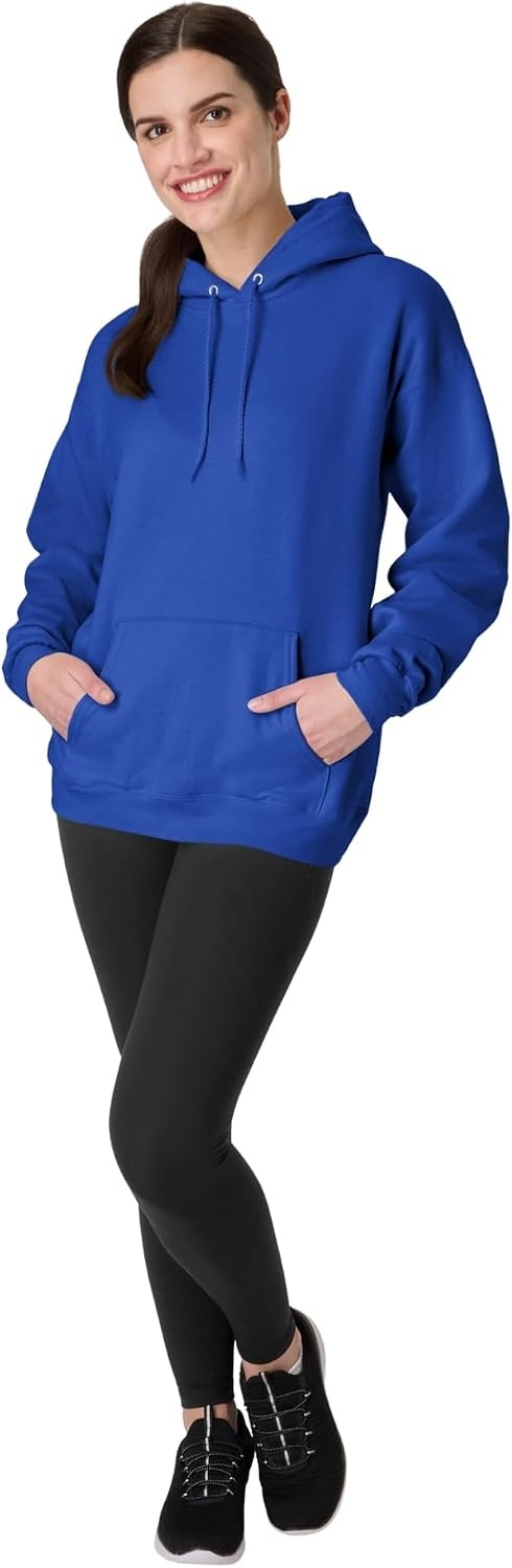 image:imageHanes Mens Hoodie EcoSmart Fleece Hooded Sweatshirt for Men amp Women Midweight Fleece Big amp Tall AvailableDeep Royal