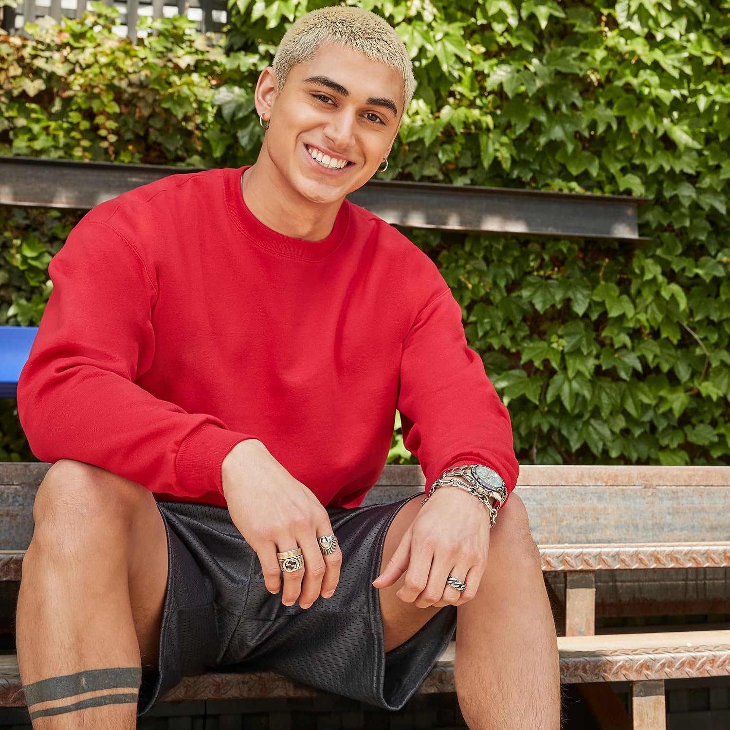 image:imageHanes Mens Sweatshirt EcoSmart Fleece Crewneck Sweatshirt Big amp Tall Available 1 or 2PackBlack