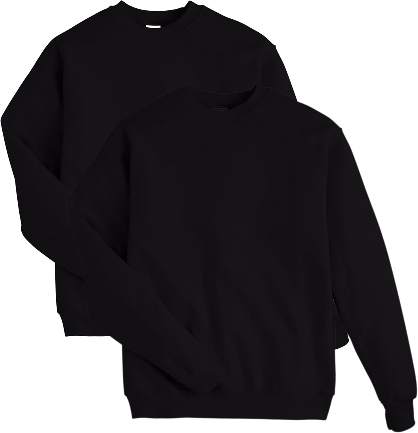 image:imageHanes Mens Sweatshirt EcoSmart Fleece Crewneck Sweatshirt Big amp Tall Available 1 or 2PackBlack
