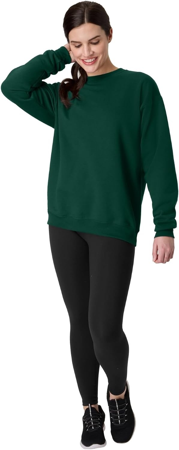 image:imageHanes Mens Sweatshirt EcoSmart Fleece Crewneck Sweatshirt Big amp Tall Available 1 or 2PackDeep Forest