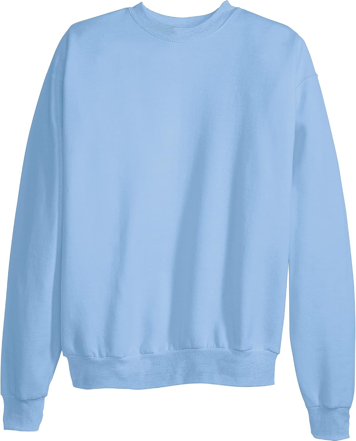 image:imageHanes Mens Sweatshirt EcoSmart Fleece Crewneck Sweatshirt Big amp Tall Available 1 or 2PackLight Blue 1 Pack
