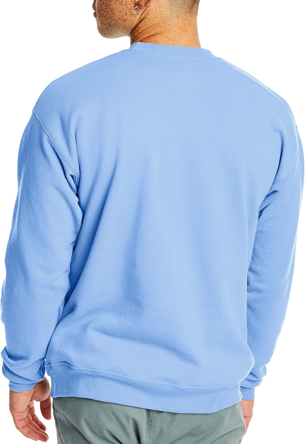 image:imageHanes Mens Sweatshirt EcoSmart Fleece Crewneck Sweatshirt Big amp Tall Available 1 or 2PackLight Blue 1 Pack