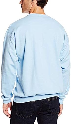 image:imageHanes Mens Sweatshirt EcoSmart Fleece Crewneck Sweatshirt Big amp Tall Available 1 or 2PackLight Blue 2 Pack