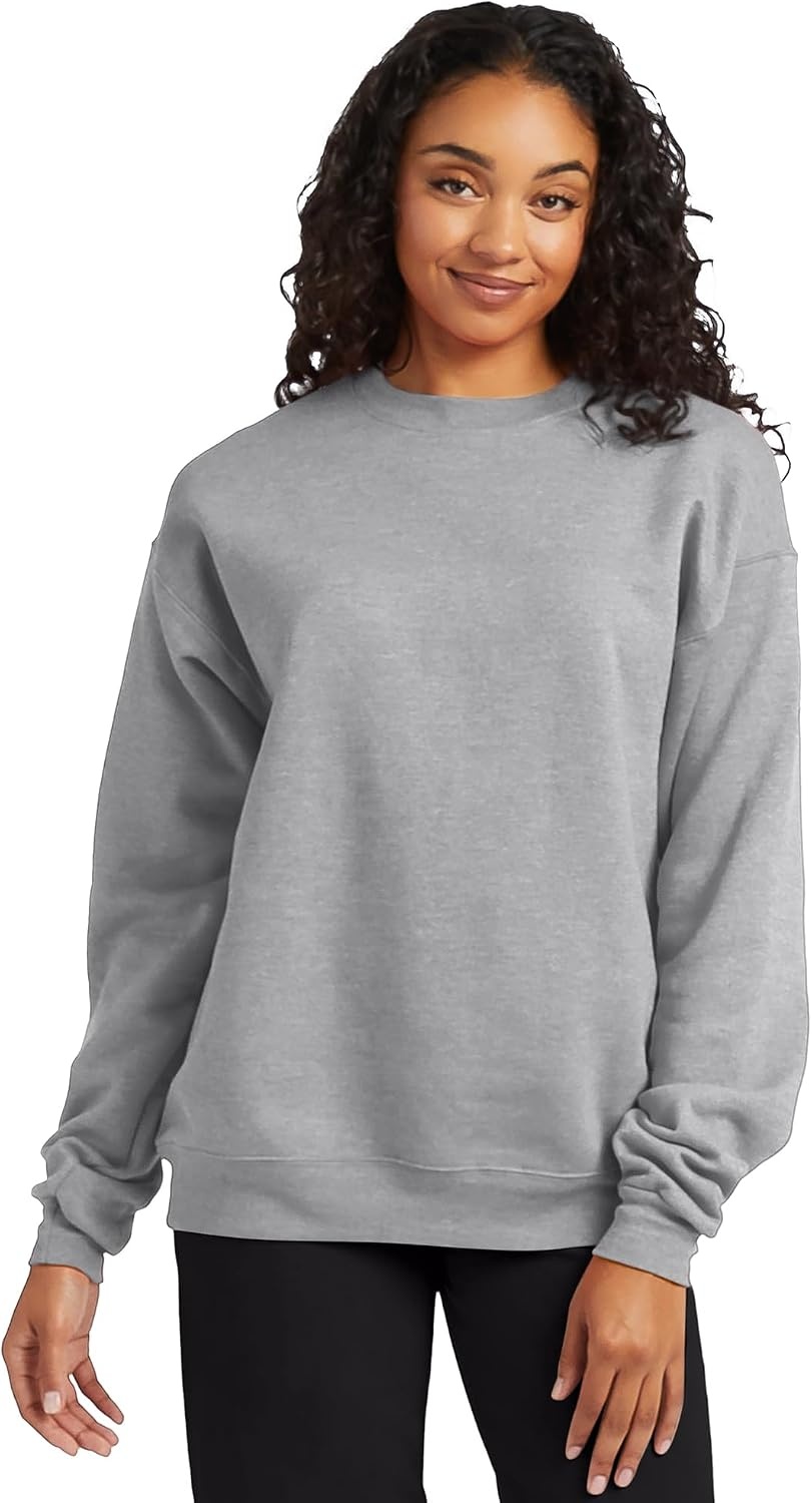 image:imageHanes Mens Sweatshirt EcoSmart Fleece Crewneck Sweatshirt Big amp Tall Available 1 or 2PackLight Steel 2 Pack