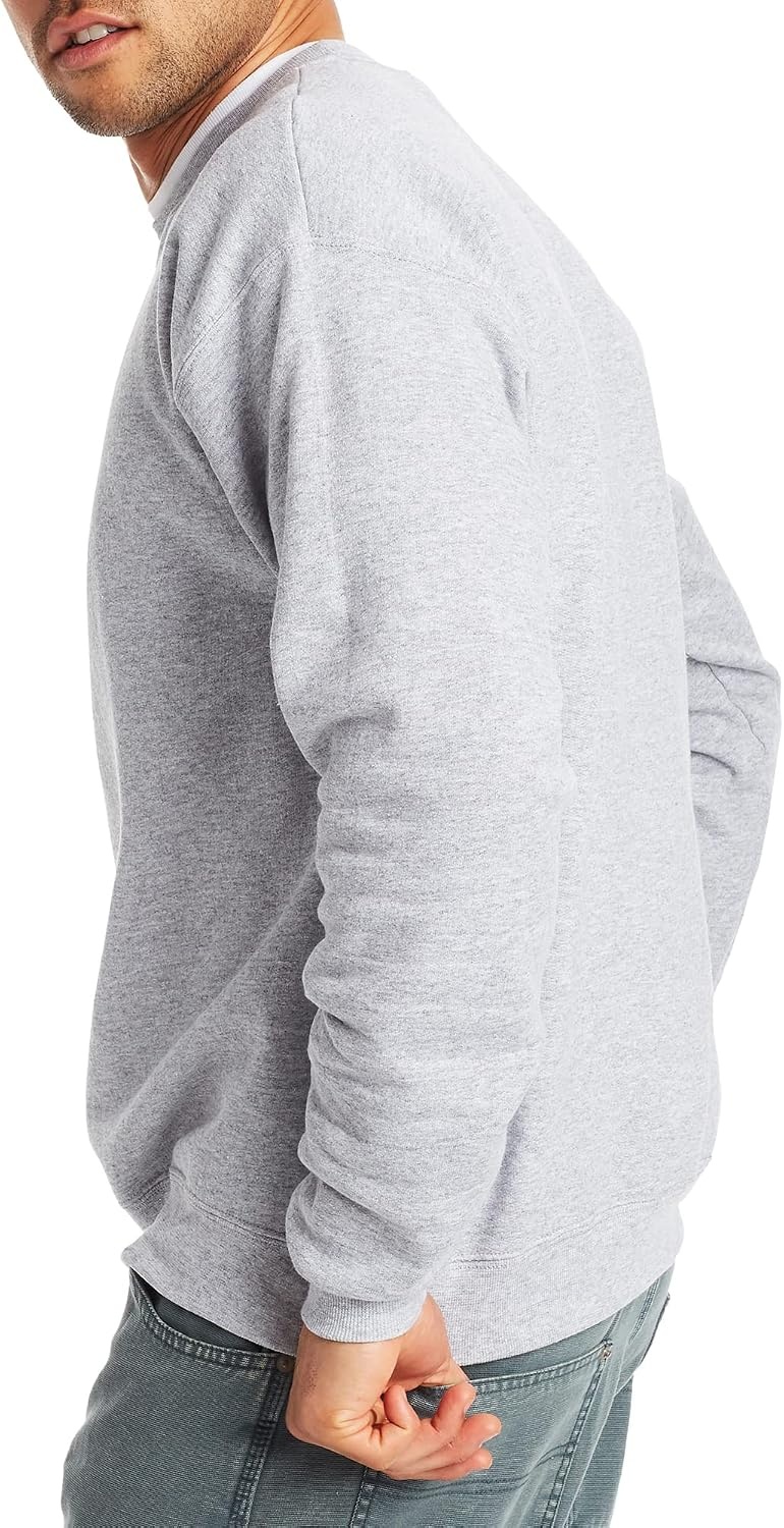 image:imageHanes Mens Sweatshirt EcoSmart Fleece Crewneck Sweatshirt Big amp Tall Available 1 or 2PackLight Steel 2 Pack