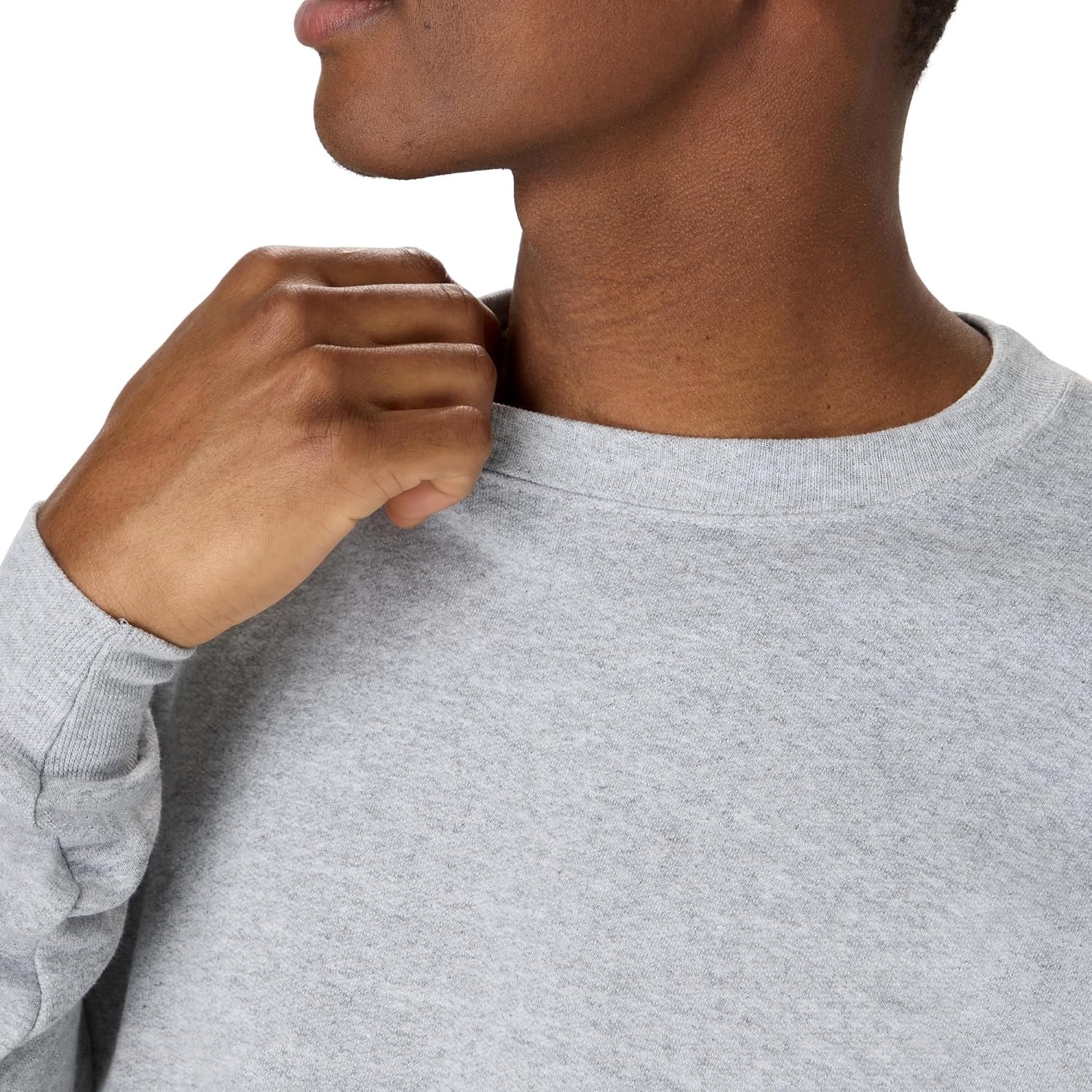 image:imageHanes Mens Sweatshirt EcoSmart Fleece Crewneck Sweatshirt Big amp Tall Available 1 or 2PackLight Steel