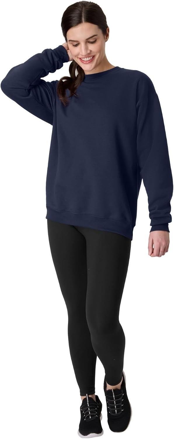 image:imageHanes Mens Sweatshirt EcoSmart Fleece Crewneck Sweatshirt Big amp Tall Available 1 or 2PackNavy