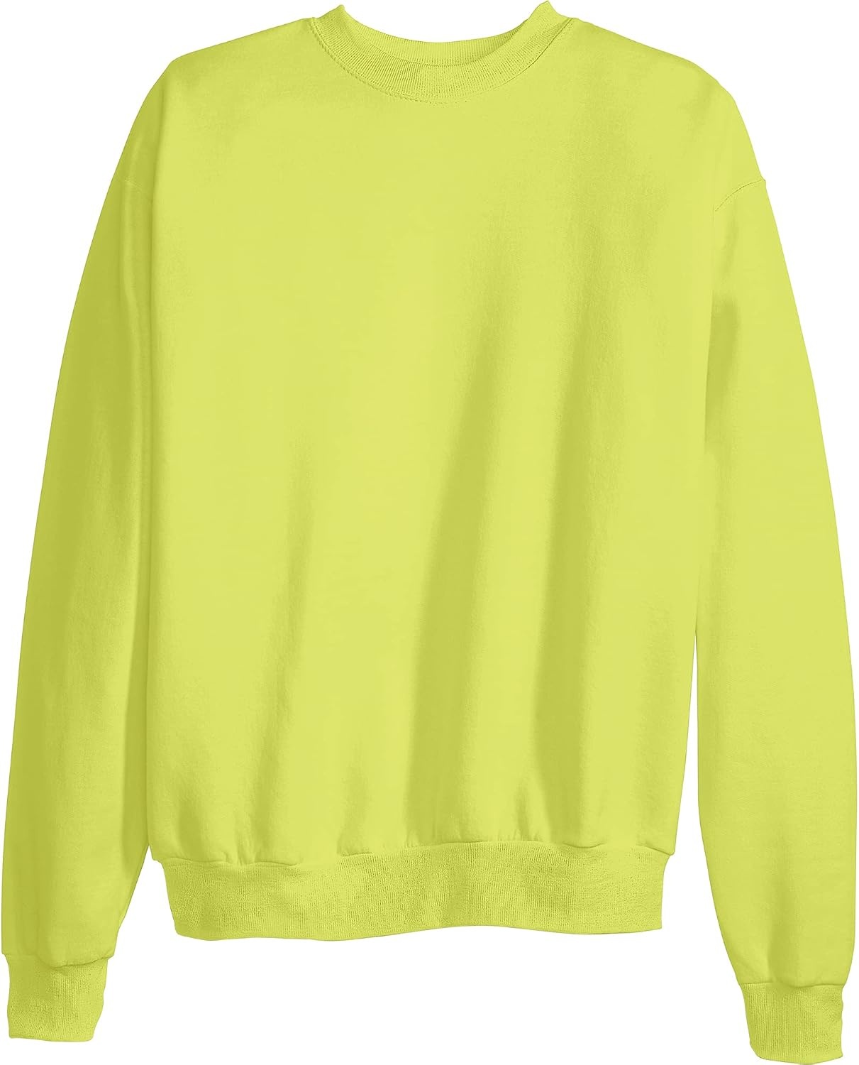 image:imageHanes Mens Sweatshirt EcoSmart Fleece Crewneck Sweatshirt Big amp Tall Available 1 or 2PackSafety Green 1 Pack