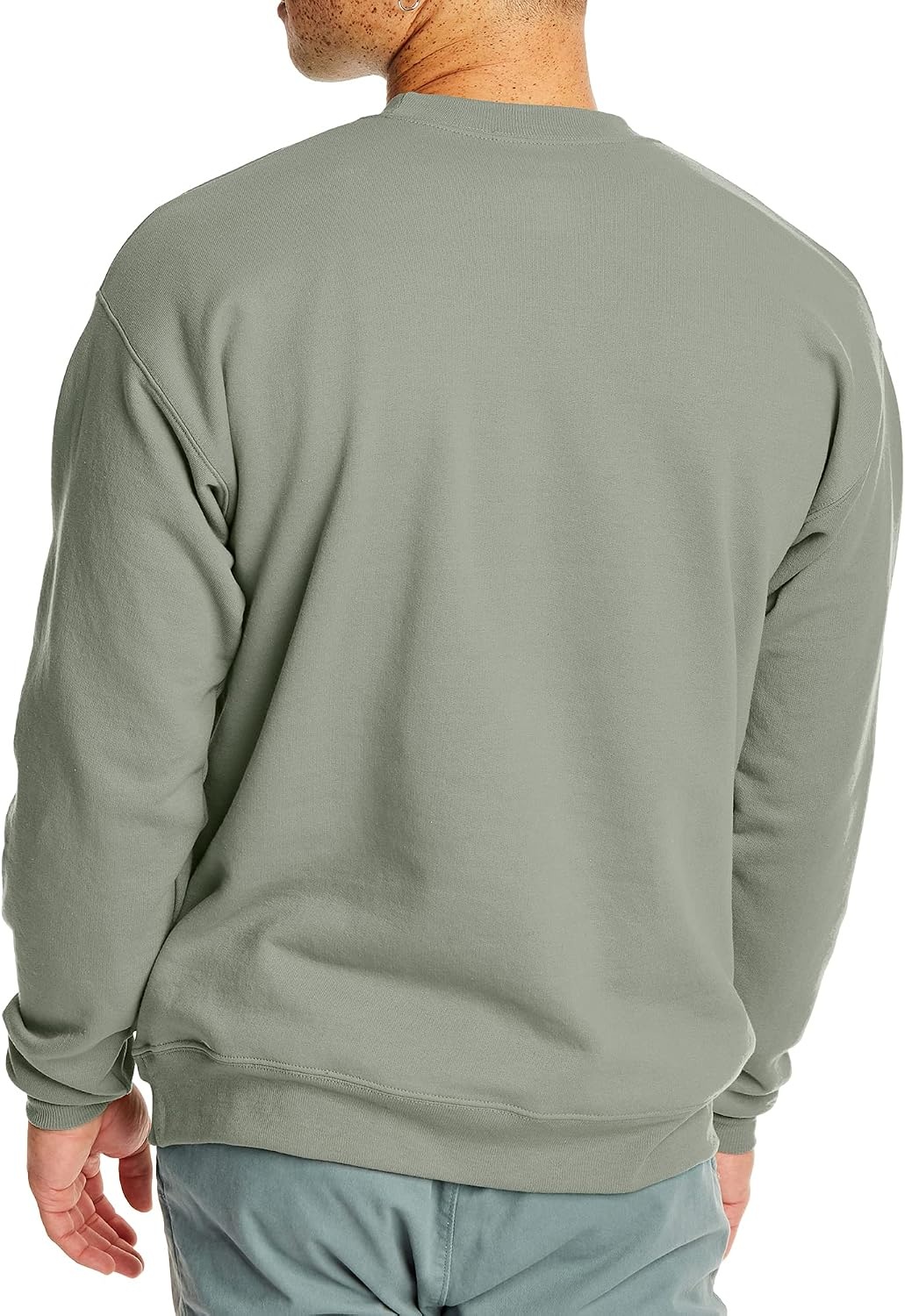 image:imageHanes Mens Sweatshirt EcoSmart Fleece Crewneck Sweatshirt Big amp Tall Available 1 or 2PackStonewashed Green 1 Pack