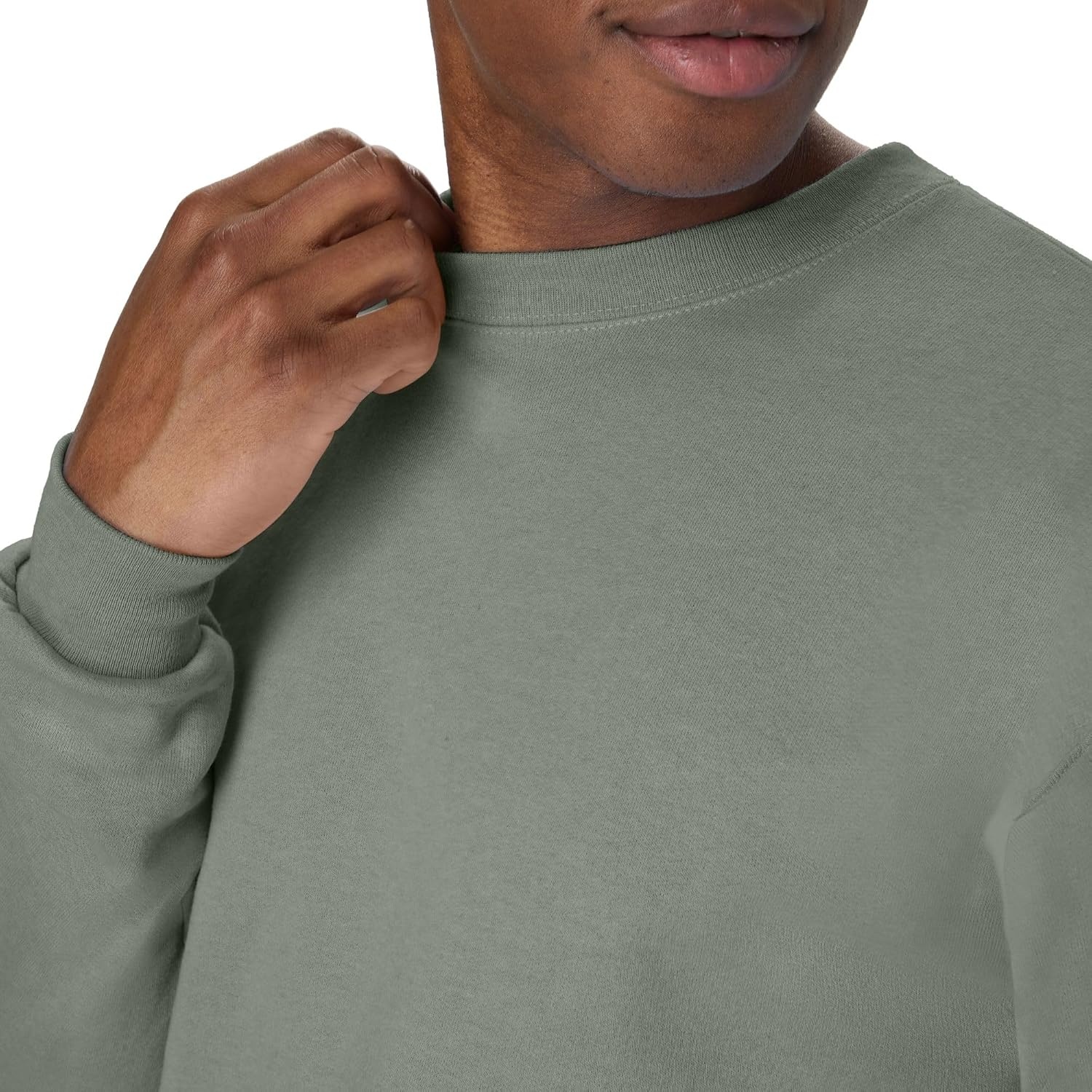image:imageHanes Mens Sweatshirt EcoSmart Fleece Crewneck Sweatshirt Big amp Tall Available 1 or 2PackStonewashed Green