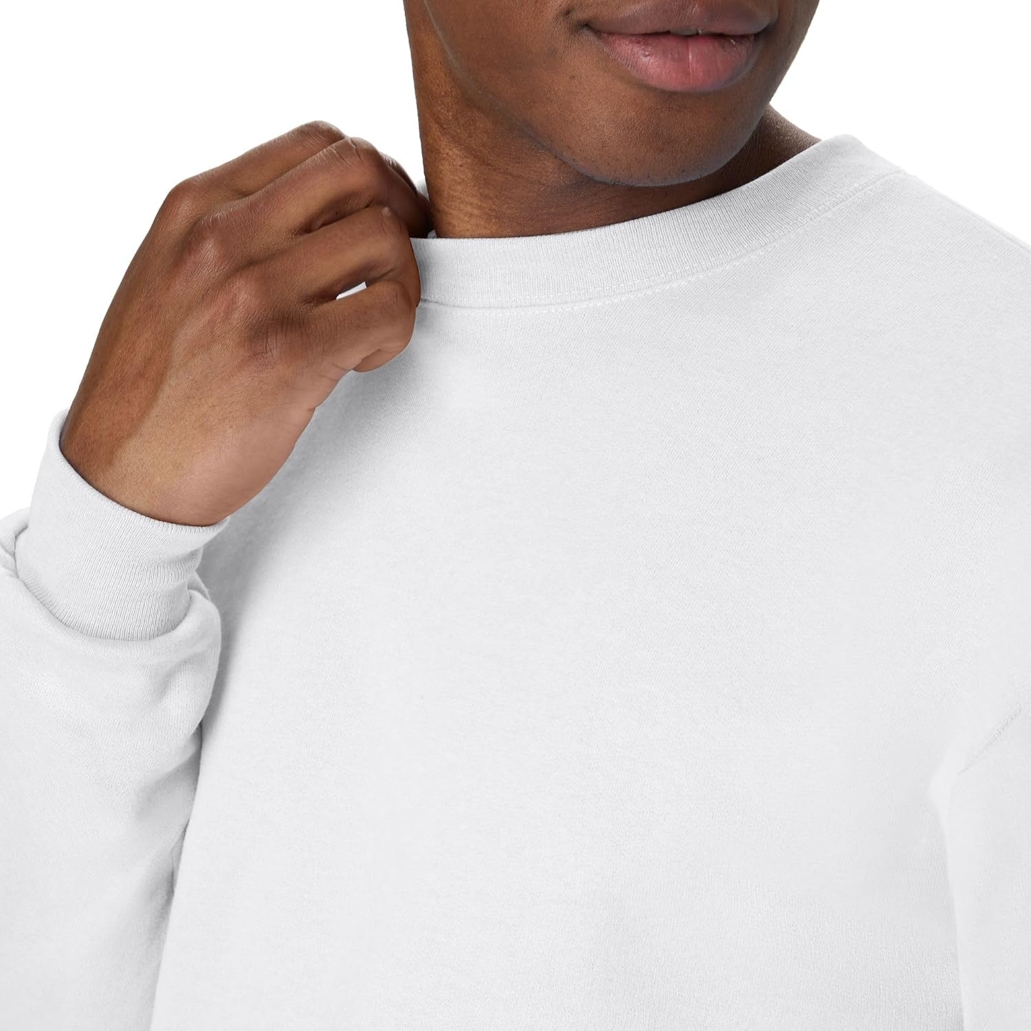 image:imageHanes Mens Sweatshirt EcoSmart Fleece Crewneck Sweatshirt Big amp Tall Available 1 or 2PackWhite